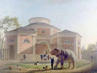 Die Rotunde im Jardin des Plantes, Paris, ca. 1810