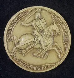 Das Siegel von Amadeo V., Graf von Savoyen, 1303 (Wachs)
