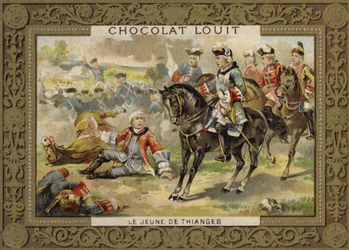 Der junge de Thianges, französischer Soldat