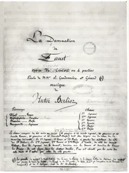 Titelseite von „La Damnation de Faust“ von Hector Berlioz (1803-69), 1846