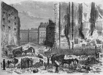 Transformationen von Paris unter dem Zweiten Kaiserreich, Paris haussmannien: Entdeckung eines Beinhauses beim Durchbruch der Rue de Maubeuge