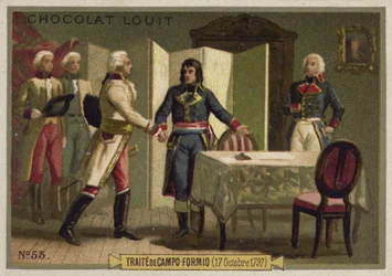 Vertrag von Campo Formio, Italien, 17. Oktober 1797