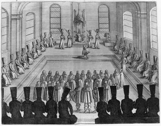 Zar Alexei I. Michailowitsch (1629-76) empfängt eine Botschaft aus dem Westen, aus Band I von Voyages tres-curieux et tres-renommez faits en Muscovie, Tartarie et Perse von Adam Olearius, übersetzt von Wicq