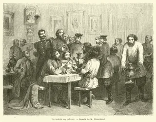 Ein Traktir oder Wirtshaus (Gravur)