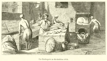 Eine Bäckerei im achtzehnten Jahrhundert