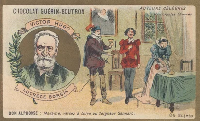 Victor Hugo, französischer Dichter, Dramatiker, Schriftsteller und Romanautor, Autor von „Lucrece Borgia“