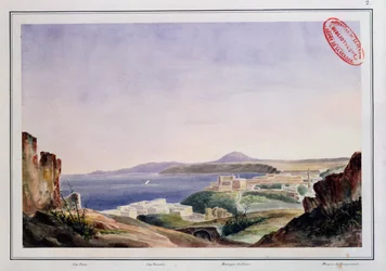 Ansicht von Oran von der alten Kasbah, ca. 1830