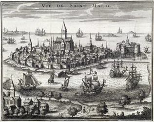 Ansicht von St. Malo - Anonyme Gravur