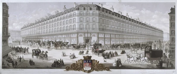 Ansicht des Magasins du Louvre Kaufhauses, Paris, 1866