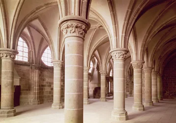 Ansicht der Salle des Chevaliers, ehemals das Skriptorium
