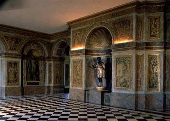 Ansicht des Salle des Hocquetons (Raum der Bogenschützen)
