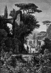Villa Adriana (Hadriansvilla), antike Villa, erbaut vom römischen Kaiser Hadrian im 2. Jahrhundert. Italien