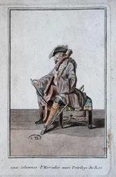 Violoncello, um 1700 (Gravur)