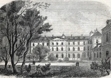 Ansicht des Krankenhauses der Pietie in Paris