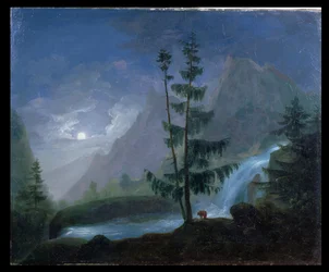 Wasserfall in der Nähe der Pont d