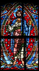 Fenster Nr. 0, Darstellung der Himmelfahrt