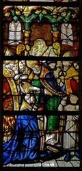 Fenster w107 mit der Weihe des heiligen Claudius