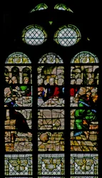 Fenster w109 mit dem Letzten Abendmahl