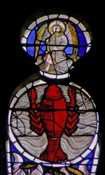 Fenster w114 Darstellung des Tierkreiszeichens Krebs