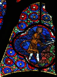 Fenster w115, Kain, der Abel tötet, darstellend
