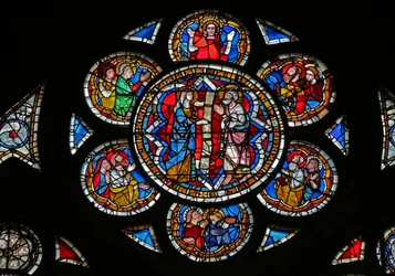 Eine heilige Frau bringt die Nachricht der Auferstehung zu St. Peter