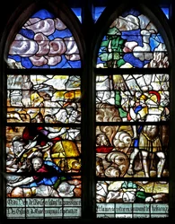 Fenster w128, Moses und der Durchzug durchs Rote Meer
