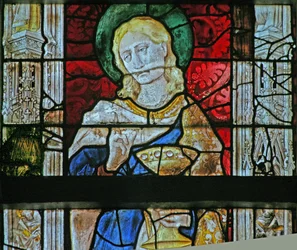 Fenster w12 mit Darstellung des Heiligen Johannes