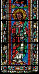 Fenster w202 mit der heiligen Barbara