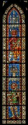Fenster w203 mit dem heiligen Exuperius und dem heiligen Demetrius
