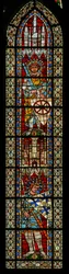 Fenster w203 mit dem heiligen Georg und dem heiligen Innocentius