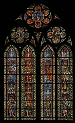 Fenster w203 mit einem heiligen Ritter