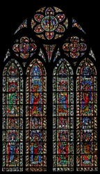 Fenster w204 mit weiblichen Heiligen