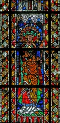 Fenster w204 mit der heiligen Domitilla