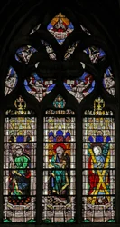Fenster w208, St. Peter, St. Paul und St. Andreas