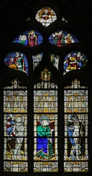 Fenster w209, St. Sebastian und der Unglaube des St. Thomas