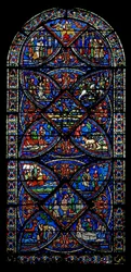 Fenster w21, Szenen aus dem Leben des Heiligen Eustachius