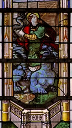 Fenster w31 mit Darstellung der Heiligen Margareta