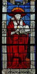 Fenster w35 mit dem heiligen Hieronymus