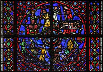 Fenster w39, Darstellung von Szenen aus dem Leben des St. Vincent