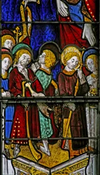 Fenster w3, zukünftige Apostel