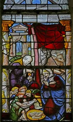 Fenster w3, Die Geburt Christi