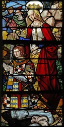 Fenster w4 mit der heiligen Francoise d