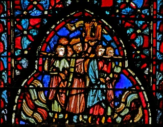 Die Überquerung des Jordan mit der Bundeslade. Josua III 15-16