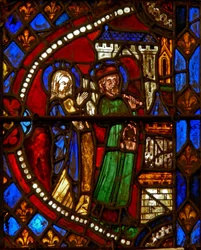 Joachim und St. Anna kehren vom Tempel zurück