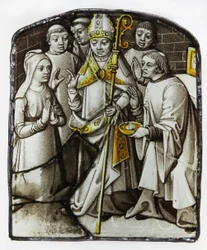 Fenster w78, Darstellung des Bußsakraments