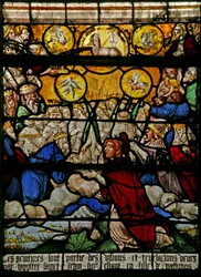 Fenster w9 mit dem Jüngsten Gericht - nach Albrecht Dürer