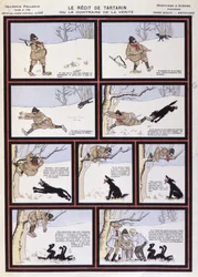 Wolfshatz, „Tartarins Geschichte oder das Gegenteil der Wahrheit“ - Bild von Epinal, Paris, 20. Jahrhundert