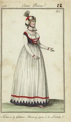 Frau in von Opern inspirierten Moden