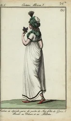 Frau in der Mode von 1798