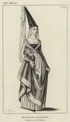 XIV Jahrhundert, Jeanne-la-Flamande, Gräfin von Montfort